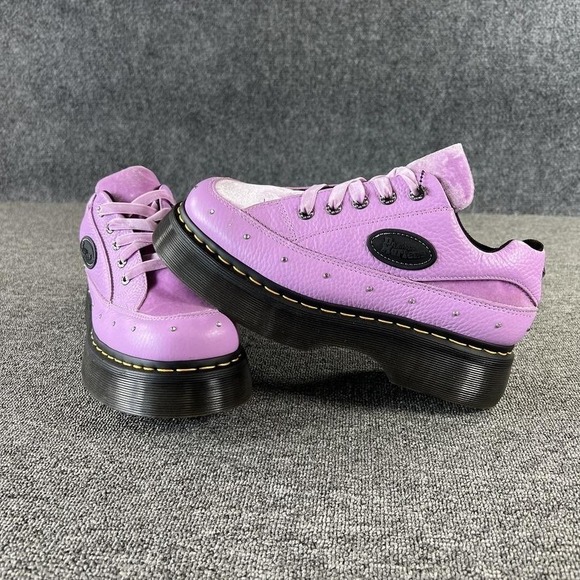 Dr. Martens Shoes - Dr Martens Shoes Womens 8 Purple Buzz S1 Bratz Platform Sneaker Studded Leather